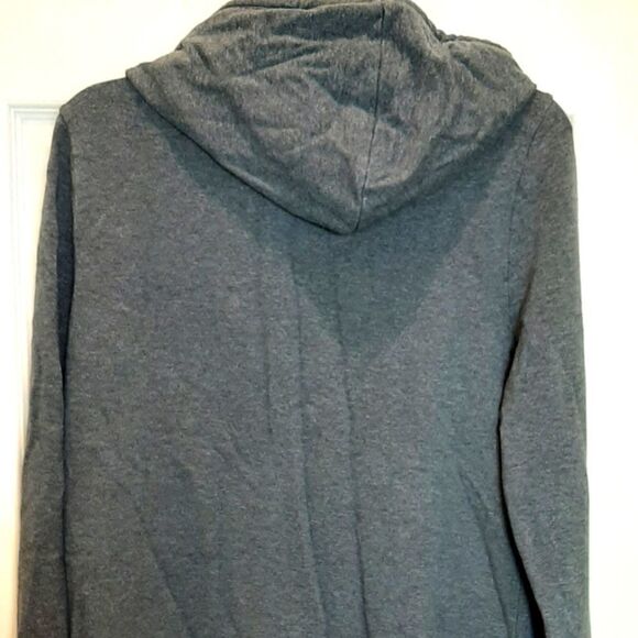 Talbots cotton Gray Hoodid Zip XL - Picture 3 of 5